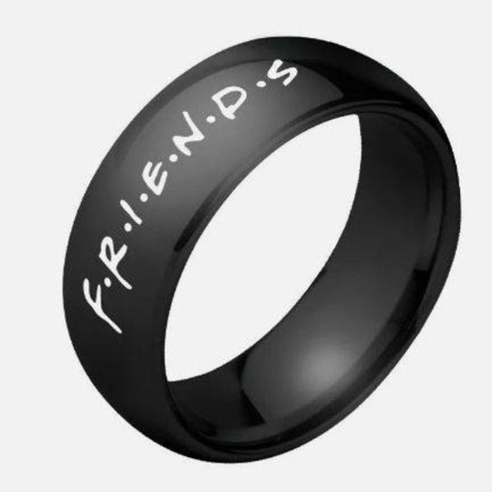 Friends Stainless Steel Band Ring